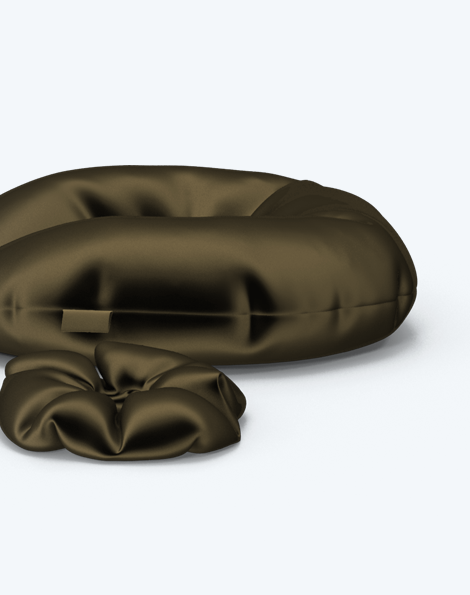 Set of Black Silk Pillow - Image 3